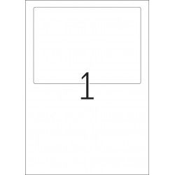 Etykiety adresowe A4 – etykieta wysyłkowa oraz list przewozowy w jednym, białe, 182 x 130 mm, papier mat nieprzezroczysty, 25 sz