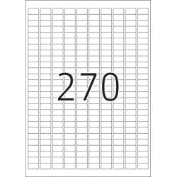 Etykiety odklejalne 1000 Movables, 17,8 x 10 mm., białe, papier mat, 6750 szt. Zaokrąglone narożniki.