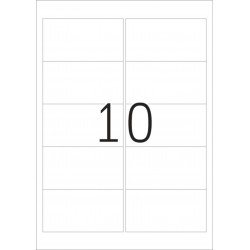 Etykiety samoprzylepne 4099, A4, 96 x 50,8 mm., papier mat srebrny, 260 szt.
