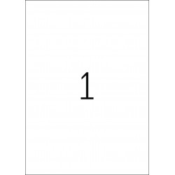 Etykiety samoprzylepne wodoodporne 4379, A4, 210 x 297 mm., papier biały wodoodporny mat, 100 szt.