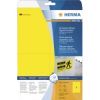 Etykiety samoprzylepne wodoodporne 8032, A4, 105 x 148 mm, folia żółta matowa, 100 szt.