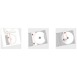 Etykiety samoprzylepne 8885 na CD do  drukarek atramentowych, Ø 116 Maxi, białe, papier błyszczący, 20 szt.