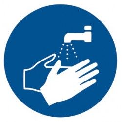 Naklejki informacyjne: mycie rąk, Herma 12927